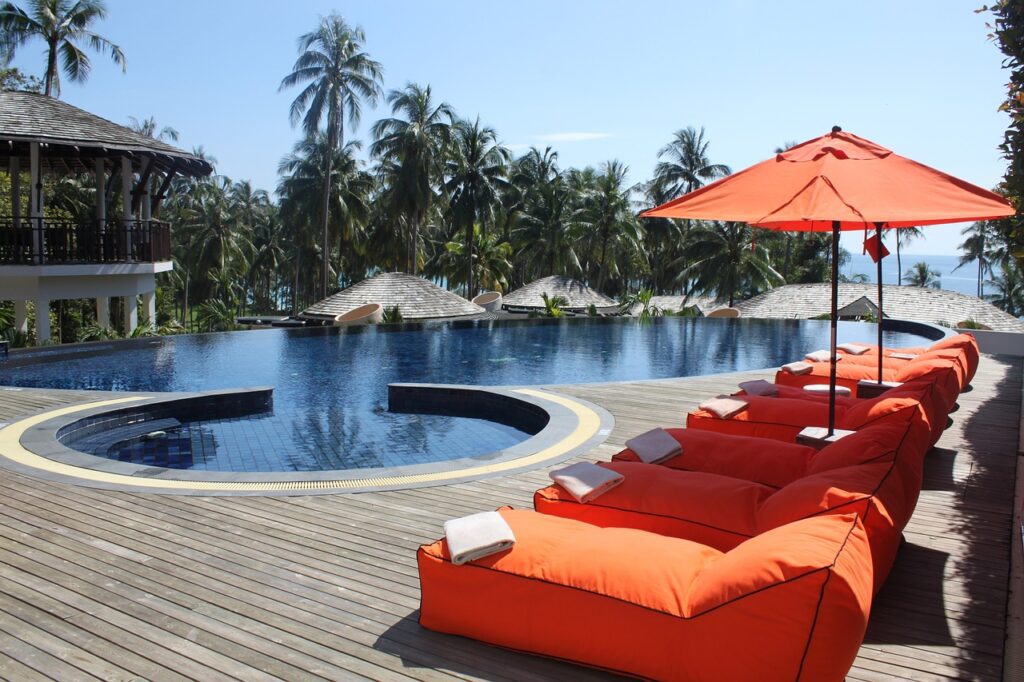 A peaceful living scene in Koh Samui, with personal safety and secure belongings