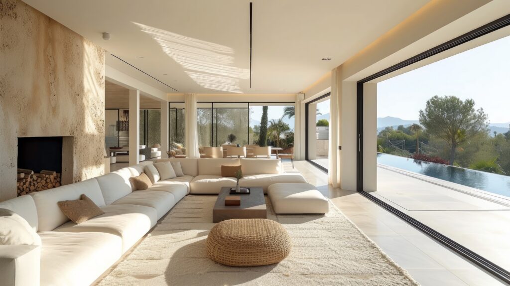 Creating a Connection Between Indoor and Outdoor Spaces in a Villa