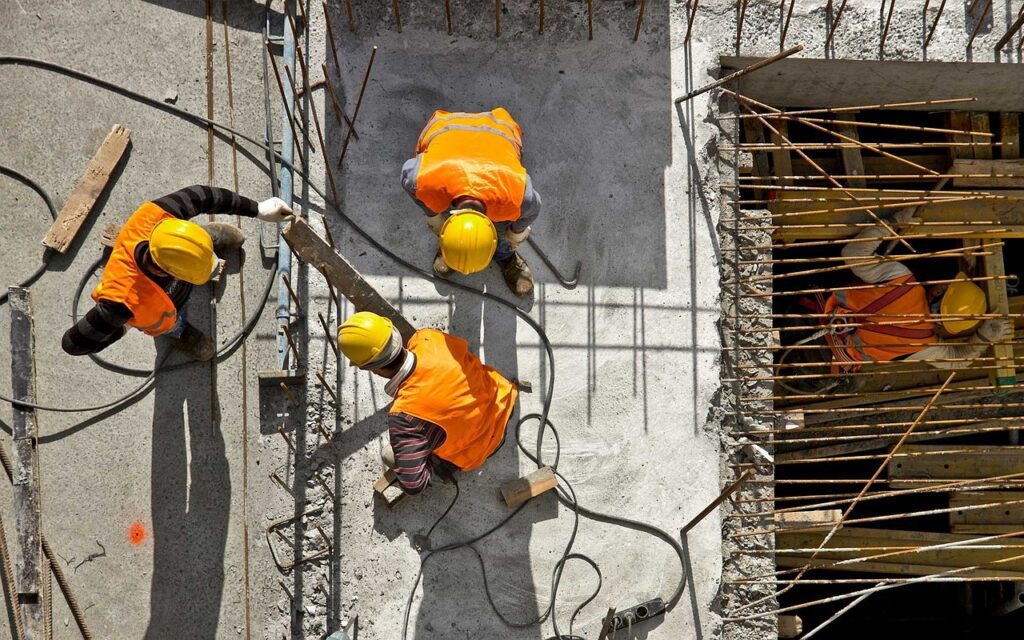 Remote management of a construction site with real-time technology and local team collaboration.